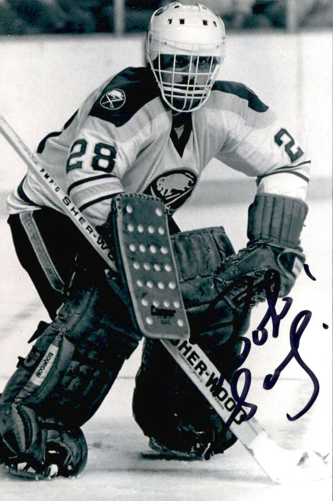 Bob Sauve SIGNED autographed 4x6 Photo Poster painting BUFFALO SABRES