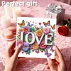 6PCS Diamond Painting Love Greeting Card Set with Envelopes for Adults Gifts