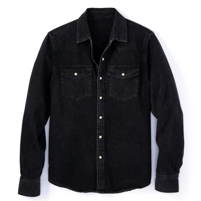 Bone Button Western Shirt