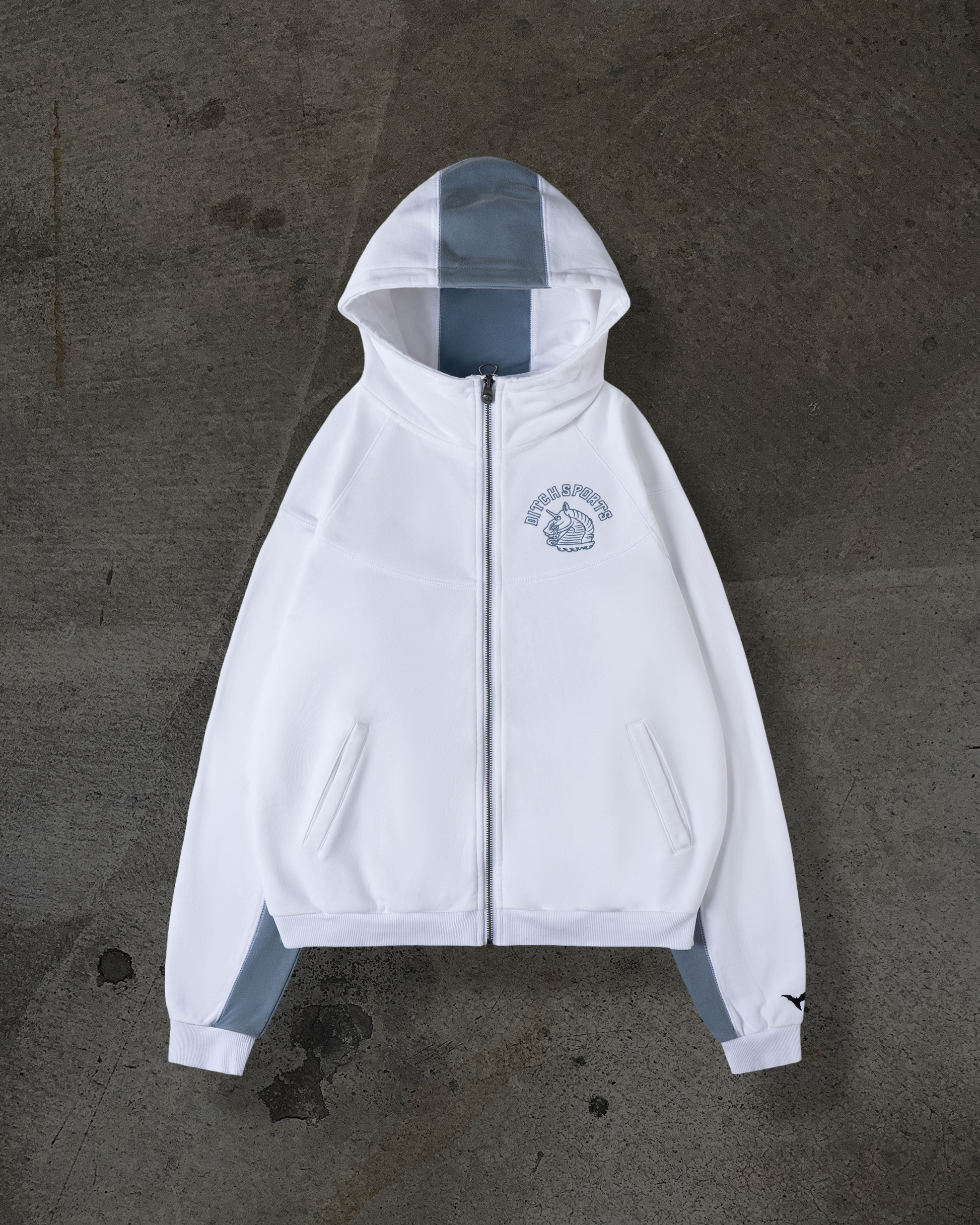 SPORT TRACK HOODIE (WHT/FLINT)
