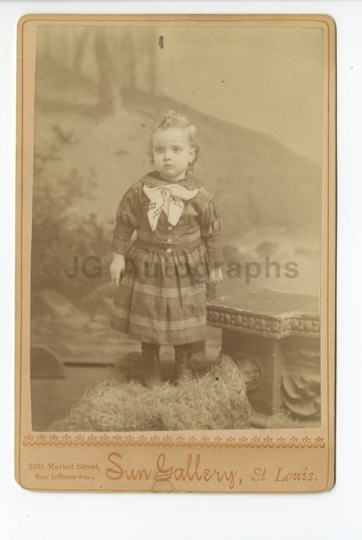 19th Century Children - Original 19th Century Cabinet Card Photo Poster painting - St. Louis, MO