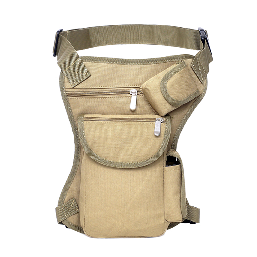 

Molle Leg Bag Portable Waist Bag Messenger Pack Pouch for Hiking (Camel), 501 Original