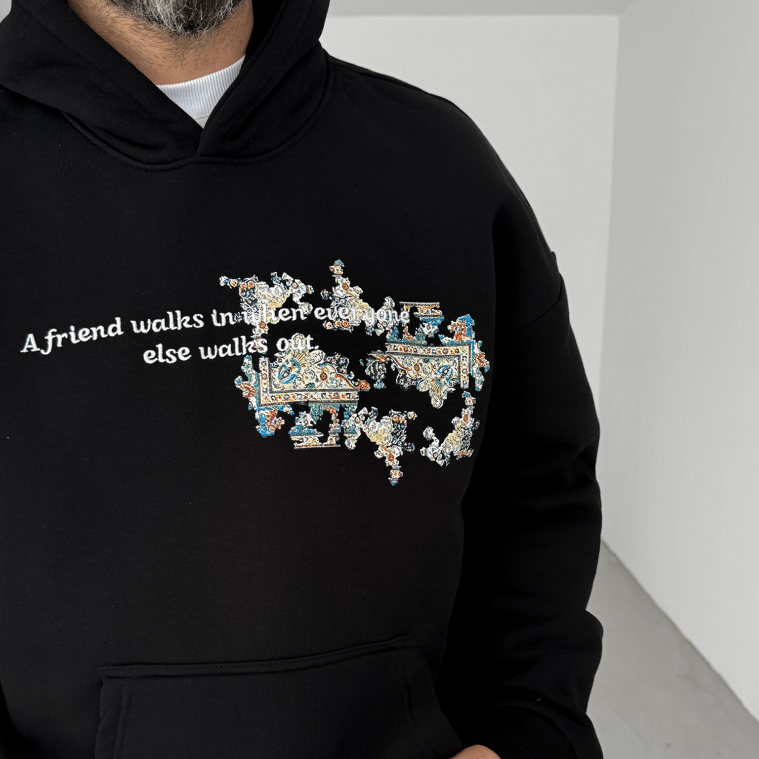 Fashionable Street Ethnic Design Casual Oversized Hoodie