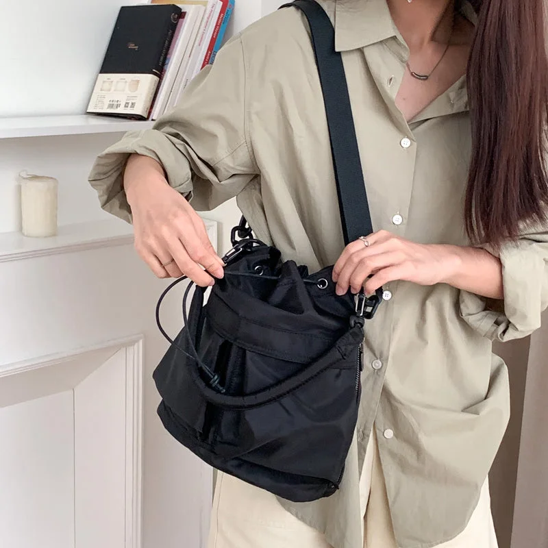 Myra Nylon Drawstring Bag