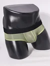 Men's Low Waist Sexy Ice Silk Seamless Ultra-Thin Transparent Boxer Briefs