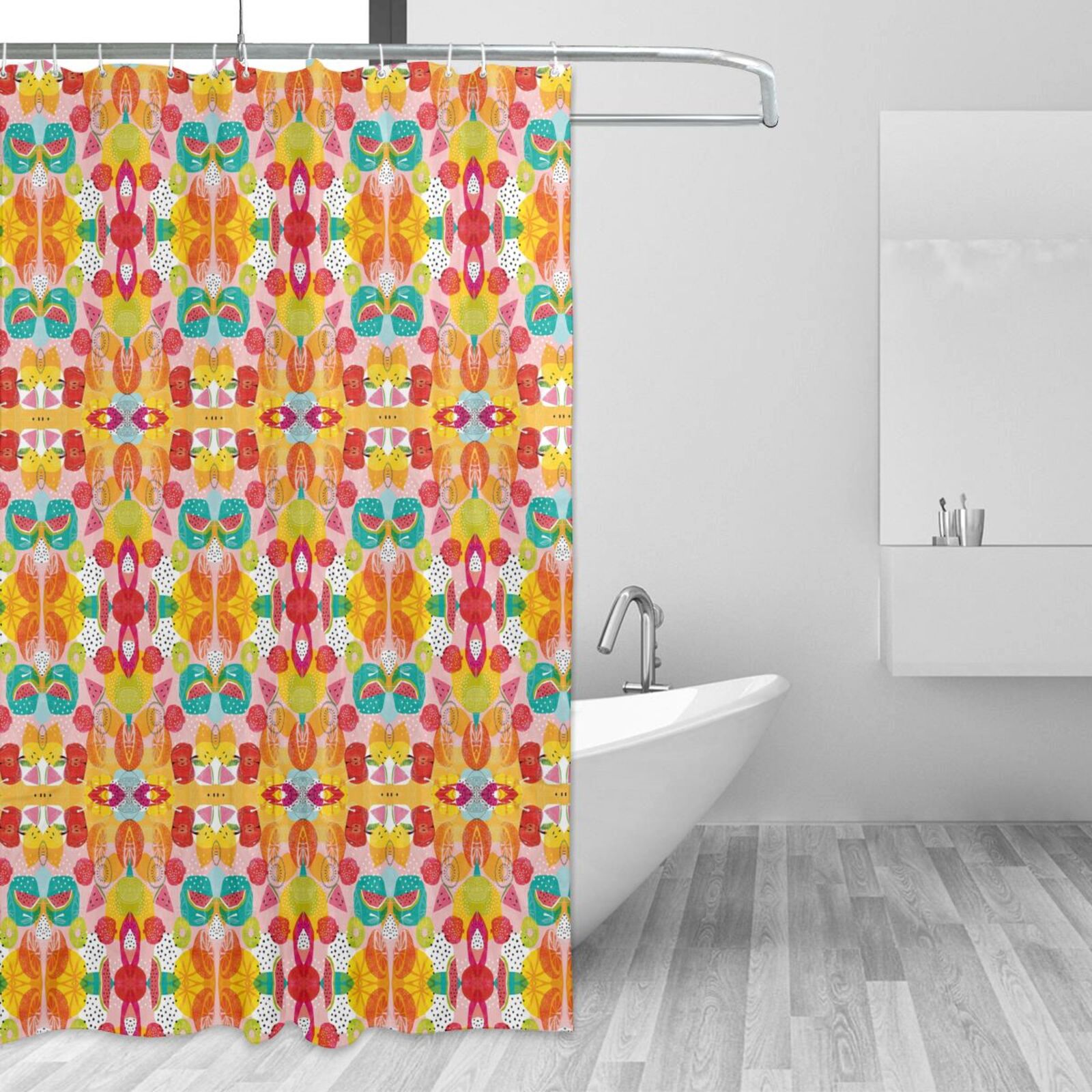 Comstylish Fruit Pattern Shower Curtain