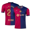 F.DE JONG #21 Barcelona Home Soccer Jersey 2024/25