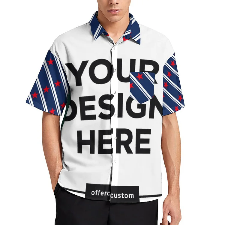 Multiple Images Personalized Custom Men's A Short Sleeved Shirt Full Print
