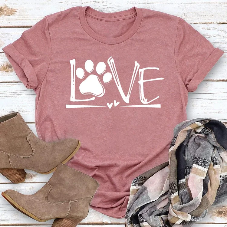 Dog Love T-Shirt Tee - 02033-Annaletters