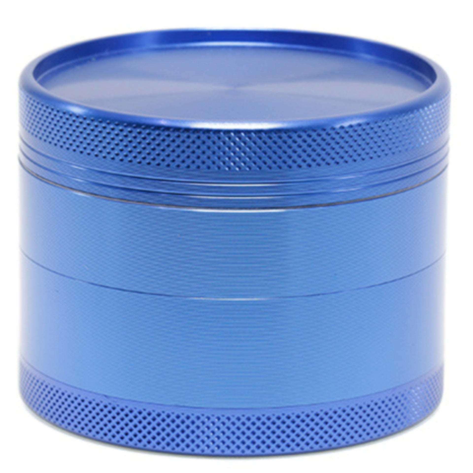 63MM Aluminum Alloy 4 Part Upper Cover Concave Grinder-Blue Color