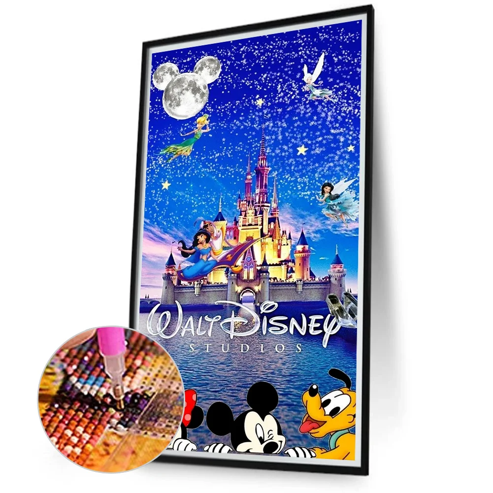 Diamond Painting - Full Round Drill - Disneyland Mickey Mouse(Canvas|50*80cm)