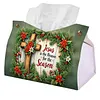 Season of Jesus DIY PULeather Diamond Painting Tissue Box for Adults Beginners Large Size Diamond Art Paper Storage Holder for Living Room Bathroom Table Decor