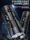 LED Dive Light Rechargeable Scuba Diving Flashlight Underwater Light for Diving