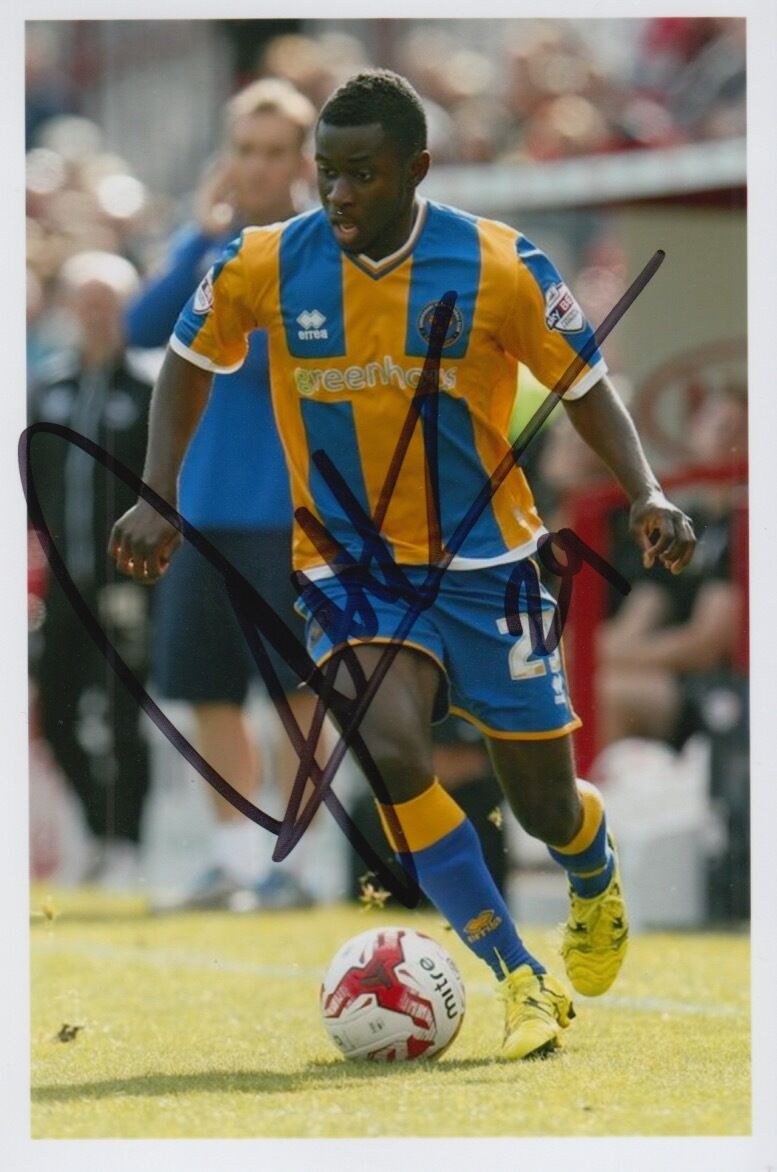 SHREWSBURY TOWN HAND SIGNED LARNELL COLE 6X4 Photo Poster painting.