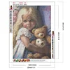 5D DIY Full Square Drill Diamond Painting Cute Pet and Girls Kit Decor 30x40cm