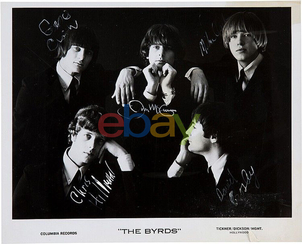 The Byrds Band Autographed 8x10 Signed Photo Poster painting reprint