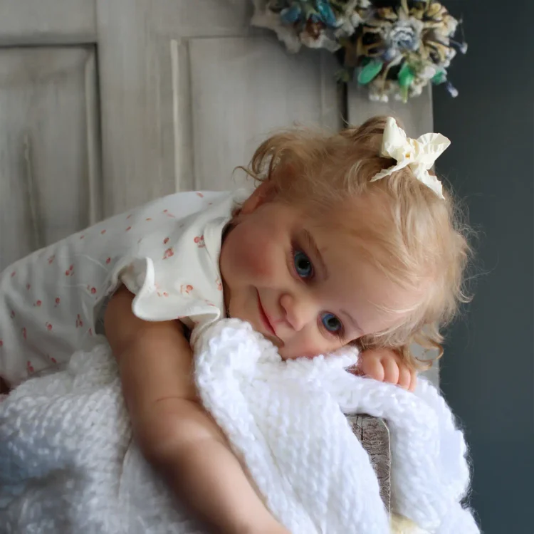  20'' Eyes Opened Reborn Baby Doll Realistic Toddlers Girl Named Uasona with Heartbeat💖 & Sound🔊 - Reborndollsshop®-Reborndollsshop®