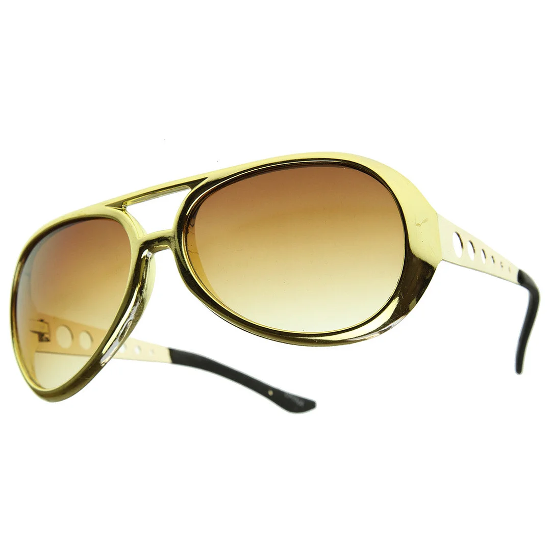 Large Elvis King of Rock Rock & Roll TCB Aviator glasses