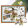 (Stamped/Counted) Witch And Cat - 14CT Cross Stitch 29*21cm/11.42*8.27in(Brand)