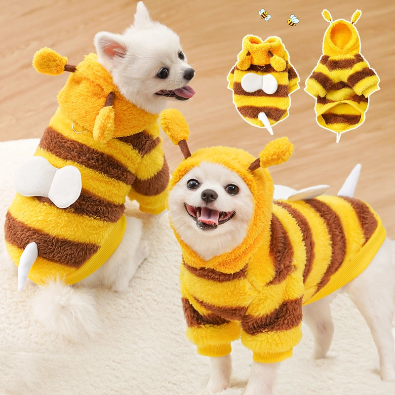 Cute Polyester Bee Pet Clothing