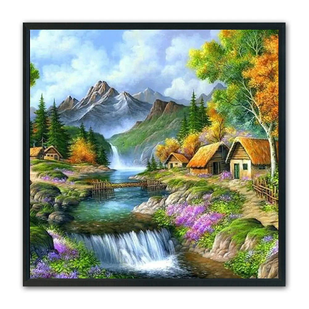 11ct Stamped Cross Stitch - Countryside(50*50cm)