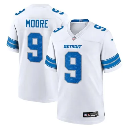Youth Detroit Lions #9 Derrick Moore White 2026 NFL Draft Game Jersey