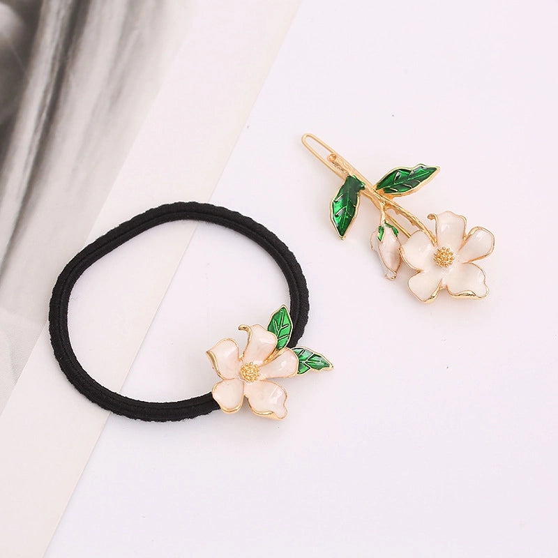 Women’s Minimalist Korean Style IG Style Flower Alloy Hair Clip Hair Tie