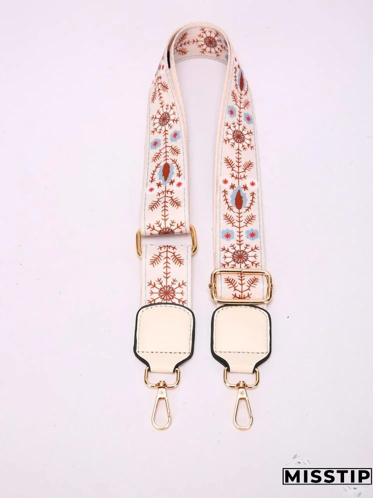 Floral Print Bag Strap