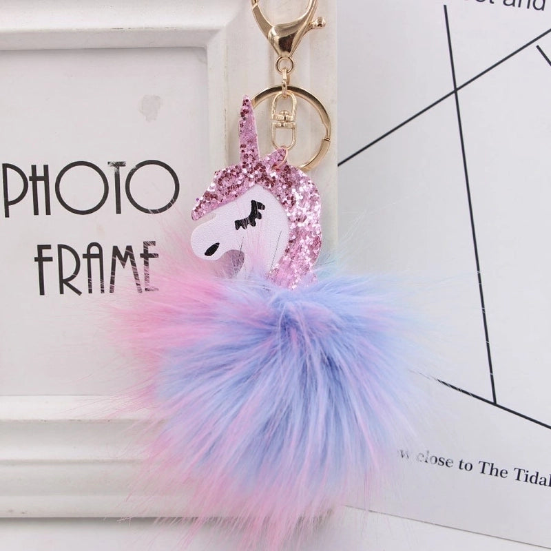 1 Piece Sweet Pu Leather Plating Keychain