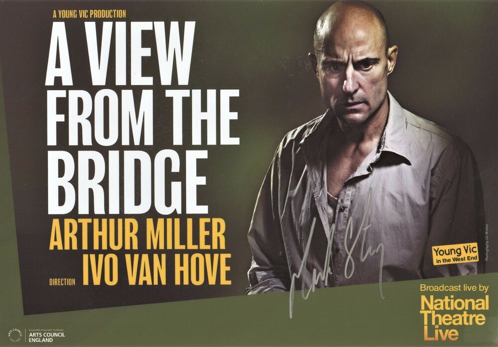 MARK STRONG Signed Photo Poster painting - A View From the Bridge