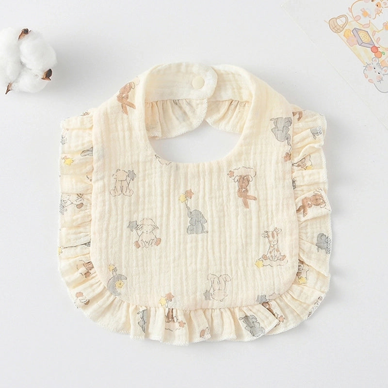 Cute Pastoral Letter Rainbow Fruit Cotton Burp Cloths Baby Accessories