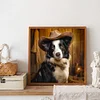 Diamond Painting-DIY Full Round Drill Cowboy Dog