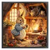 Retro Bunny-11CT/14CT Stamped Cross Stitch 40*40cm/15.75*15.75in tapestrymarket