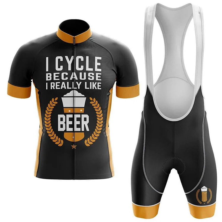 I Like Beer Men's Short Sleeve Cycling Kit
