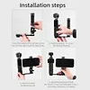 Portable Swivel Phone Holder Clip for DJI Osmo Pocket 3 Fill Light Tripod Clip
