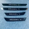 适用于特斯拉Tesla MODEL Y不锈钢外置门槛条迎宾踏板车门防踩贴
