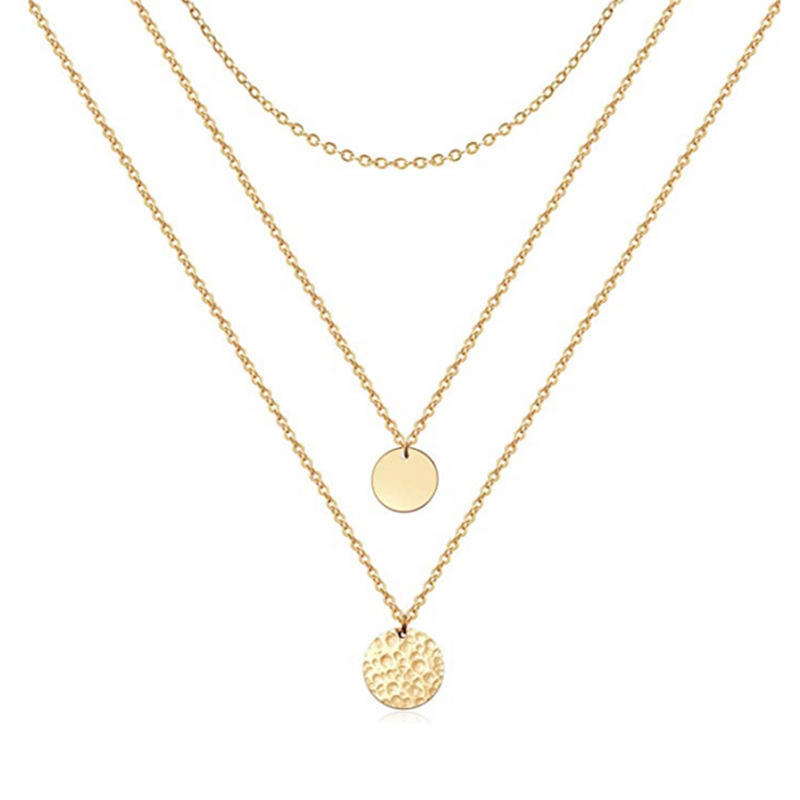 Comstylish Alloy With Coin Necklaces 3 PCS