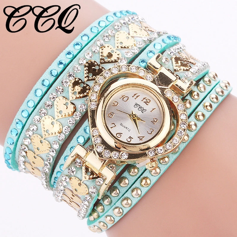 Modern Style Heart Shape Buckle Quartz Watch Women’s Watches