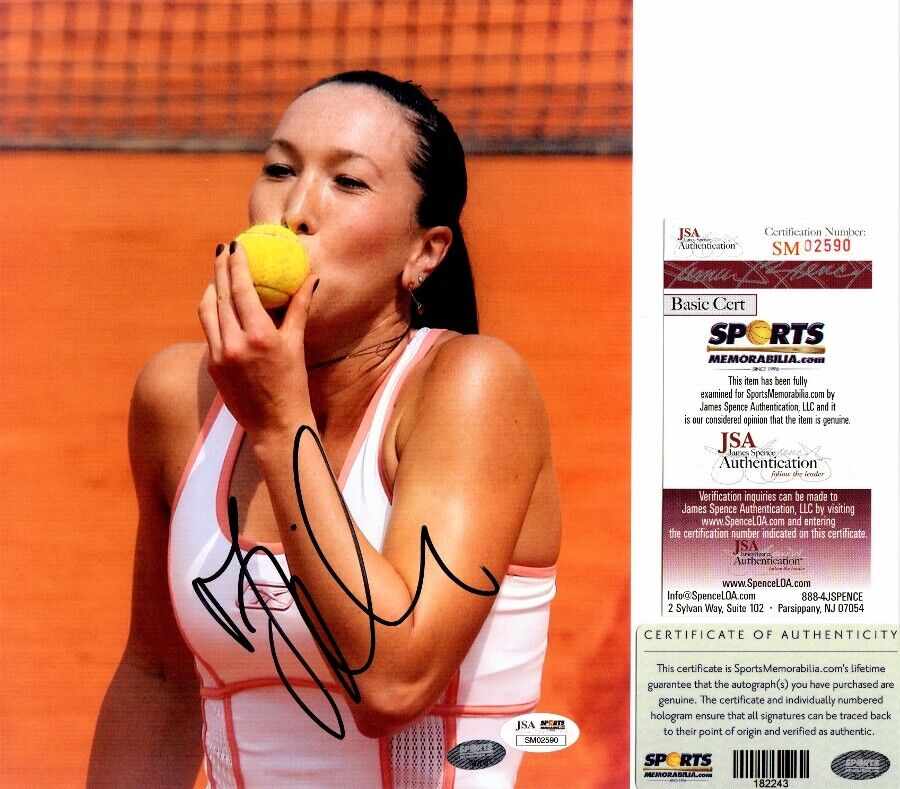 Jelena Jankovic Signed Autographed Tennis 8x10 inch Photo Poster painting - JSA Certificate