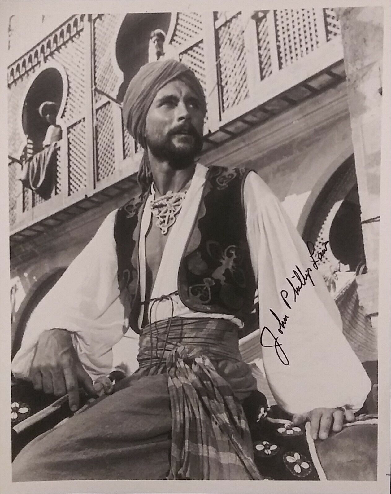 John Phillip Law - the golden Voyage of Sinbad - signed 8 x 10 COA