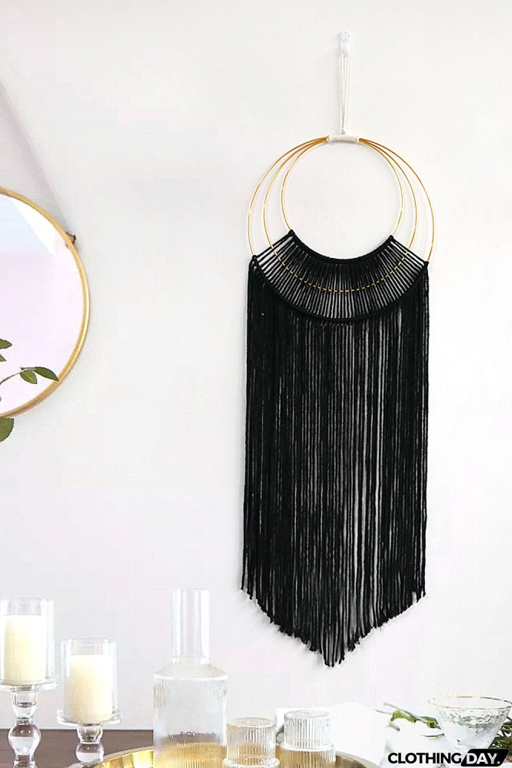 Hoop Fringe Macrame Wall Hanging