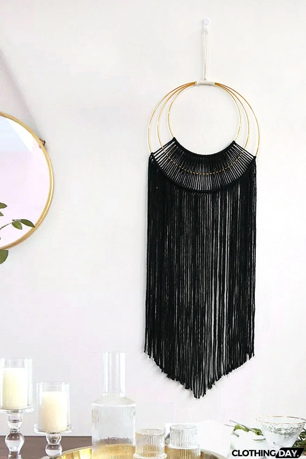 Hoop Fringe Macrame Wall Hanging