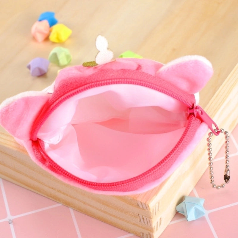 Cute Creative Cartoon Shape Plush Change Purse