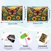 DIY-Gartenschmetterlingsplastik-Gro&szlig;kapazit&auml;ts-Diamantmalerei-Aufbewahrungsboxen Geschenke