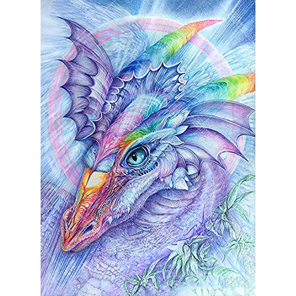 

30*40CM - Dragon - Round Drill Diamond Painting, 501 Original