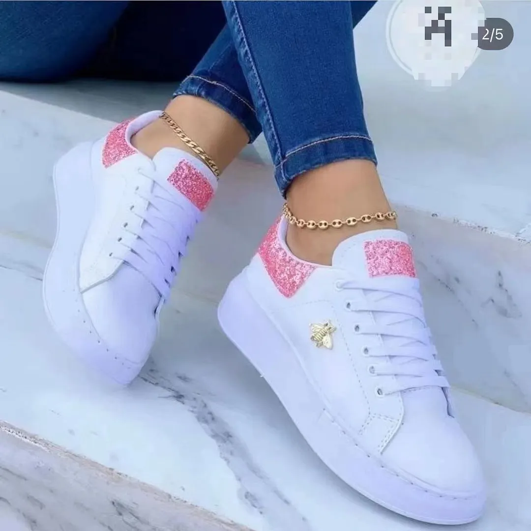 Breakj Breakj New Large-Size Spring And Autumn Korean Version Of Small White Shoes Casual Board Shoes Women's Breathable Thick-Soled Women's Shoes
