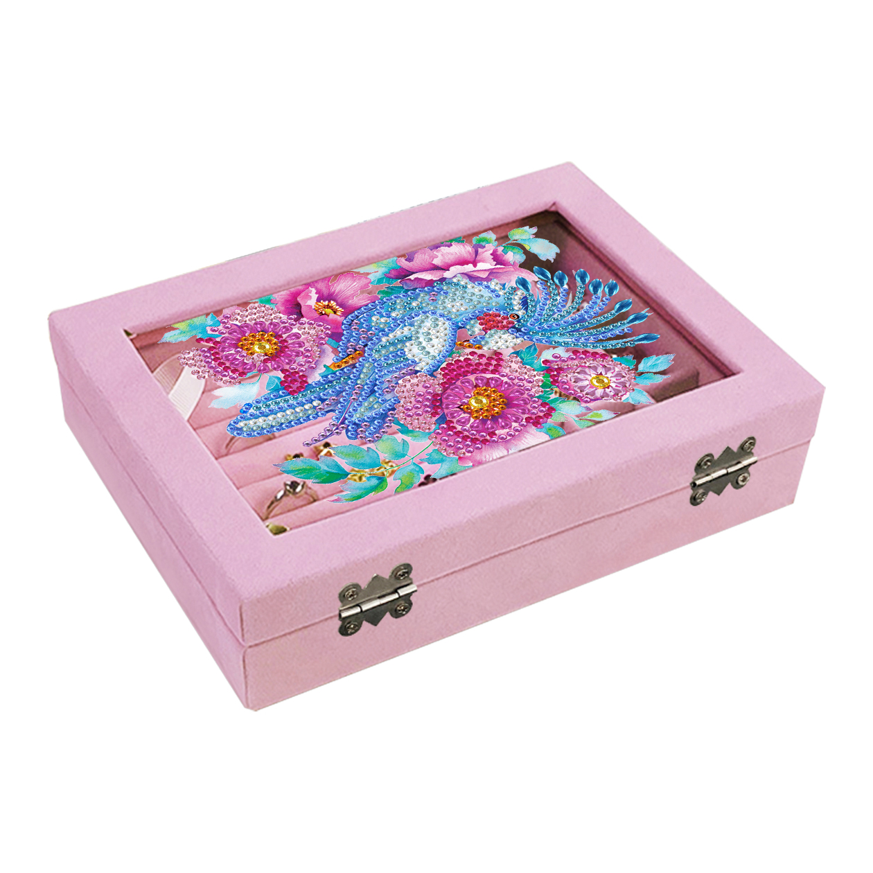 

Parrot - 5D DIY Craft Transparent Acrylic Jewelry Box, 501 Original