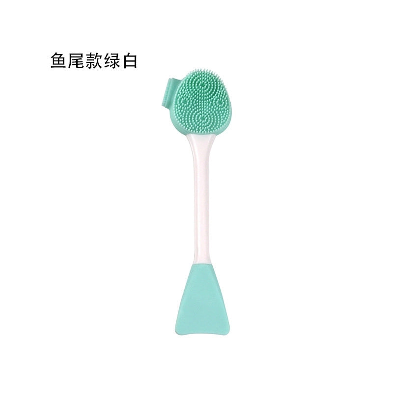Double-headed Silicone Facial Cleansing Brush Mud Mask Applying Brush