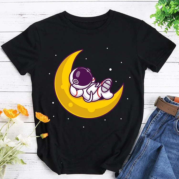 Funny astronaut T-Shirt Tee -603982-Annaletters