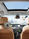 USB Powered Car Fan for Backseat 3 Speeds and 300 Degree Adjustable Vehicle Rear Headrest Fan for Universal Cars SUV Sedan Trucks